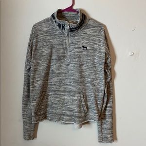 Pink ( Victoria secret )quarter zip sweatshirt